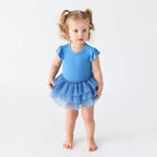 Sky Blue Flutter Tutu Baby Dress