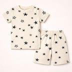 Star Print Kids Co-ord Set – Cream