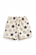 Star Print Kids Co-ord Set - Shorts Detail