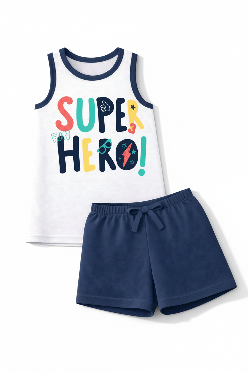 Super Hero Kids Co-ord Set - Studio Shot 1