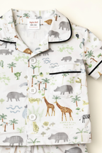 Safari Jungle Kids Night Suit - Shirt Detail