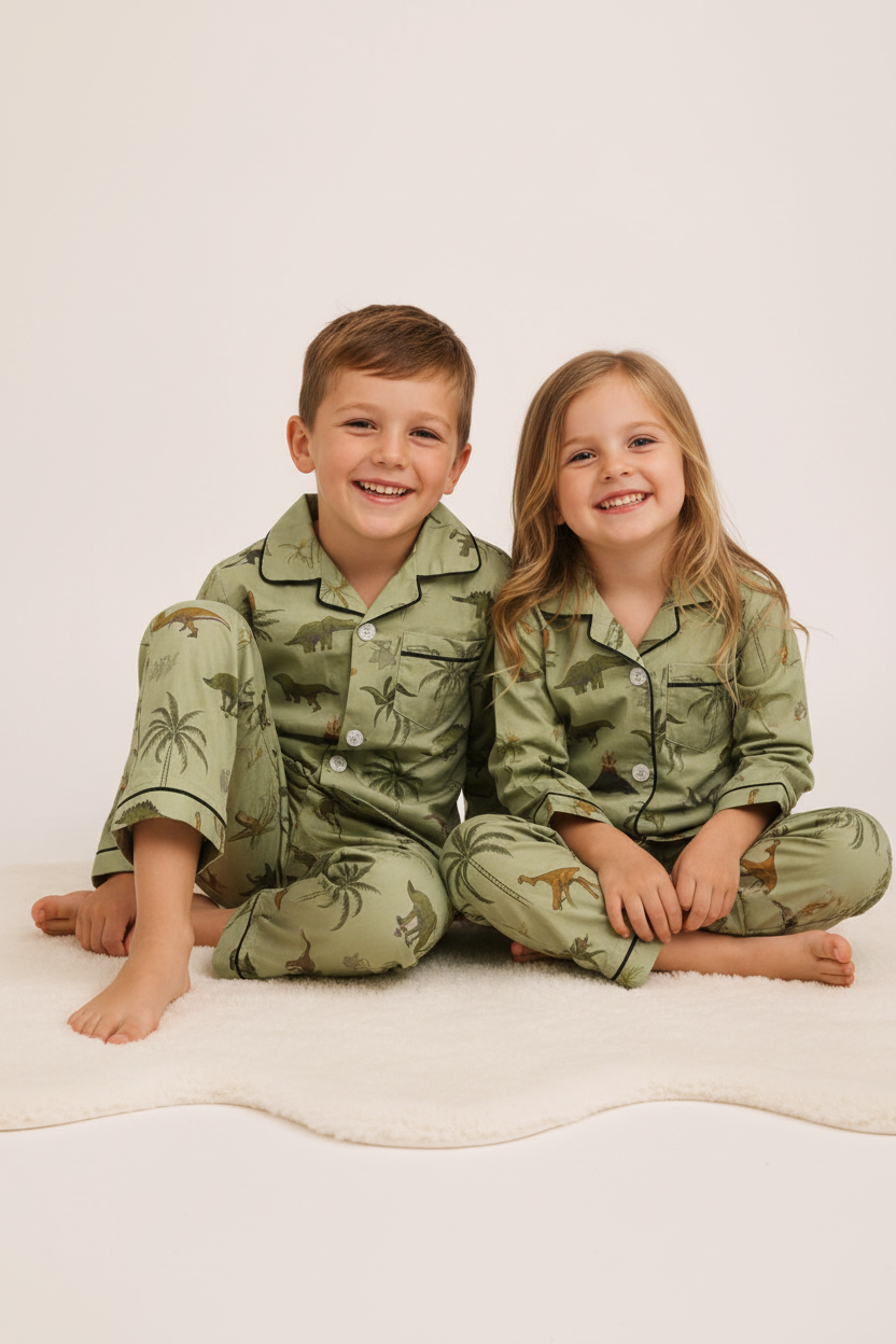 Dinosaur Era Kids Night Suit - Pants Detail