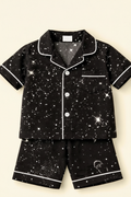 Galaxy Stars Kids Night Suit - Shirt Detail