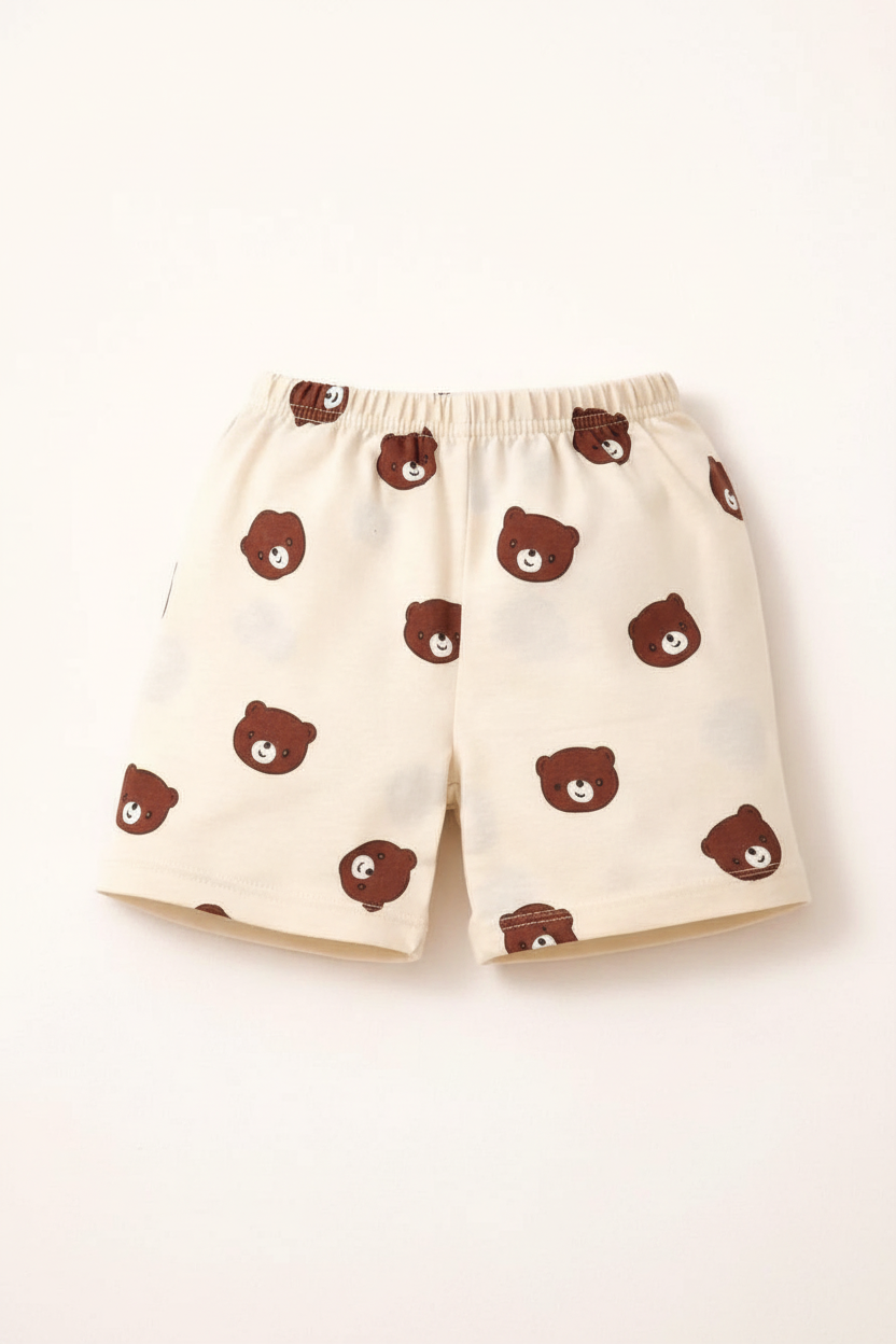 Teddy Bear Kids Co-ord Set - Shorts Detail