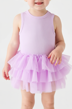 Lavender Tutu Baby Dress - Detail Shot