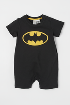 Batman Baby Romper - Flat Lay